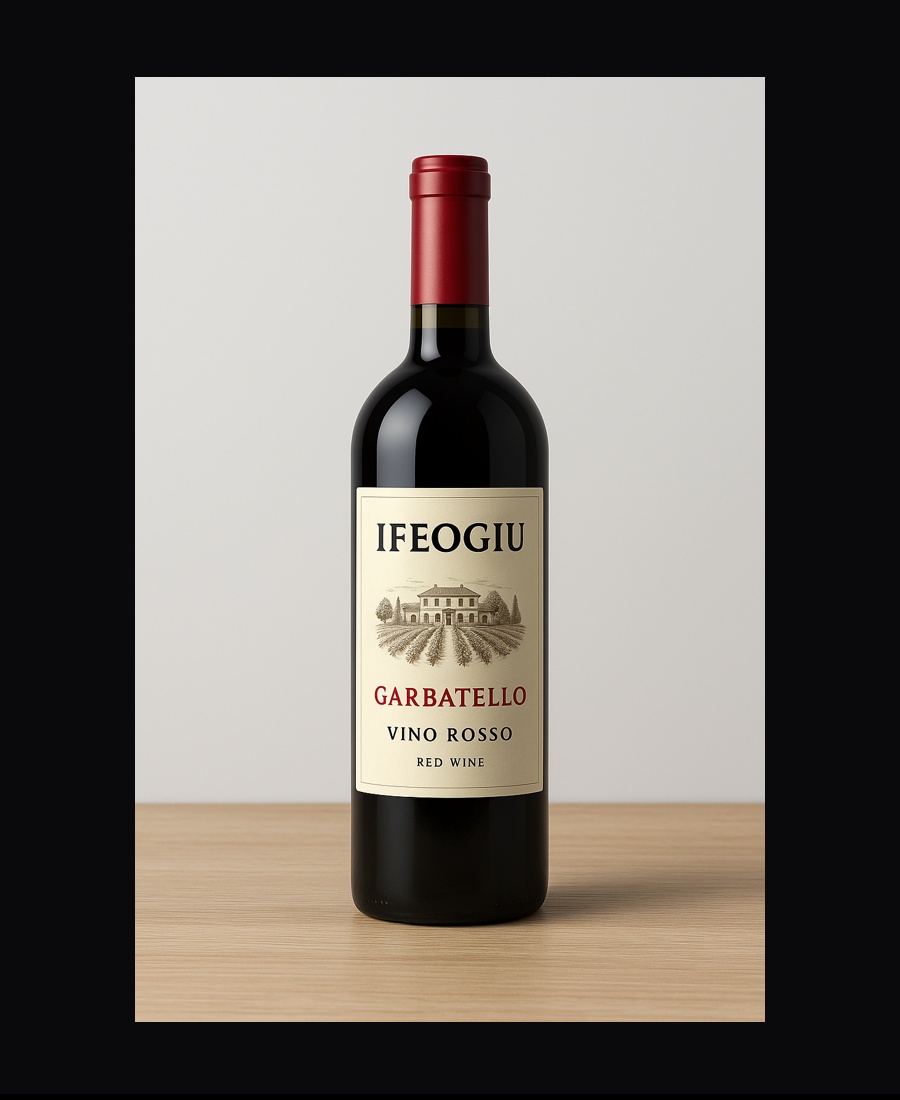IFEOGIÙ Garbatello Vino Rosso bottle